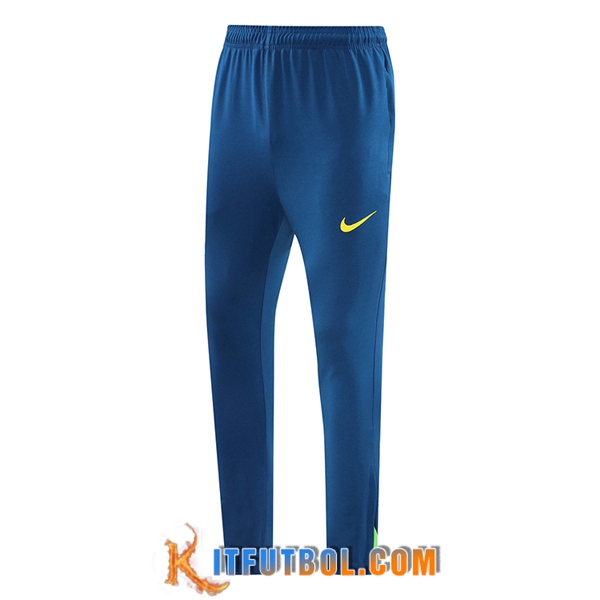Pantalon Entrenamiento Brasil Azul/Verde 2024/2025 -02