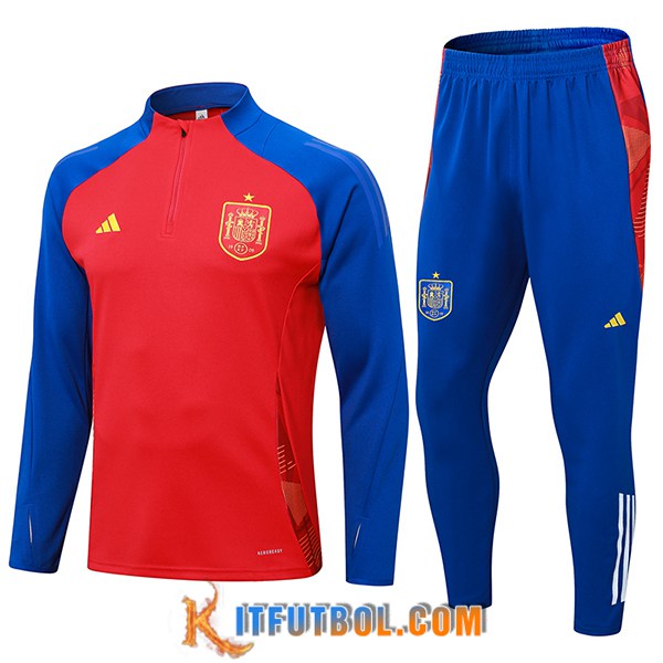 Chandal Equipos De Futbol España Rojo/Azul 2024/2025 -02