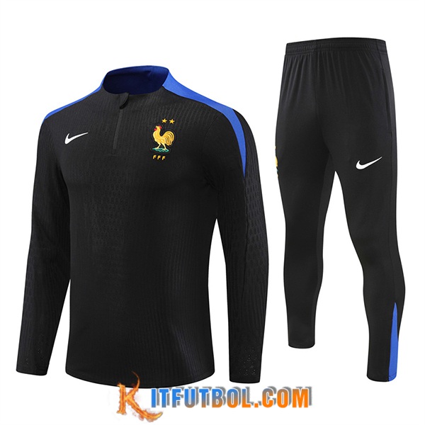 Chandal Equipos De Futbol Francia Negro/Azul 2024/2025