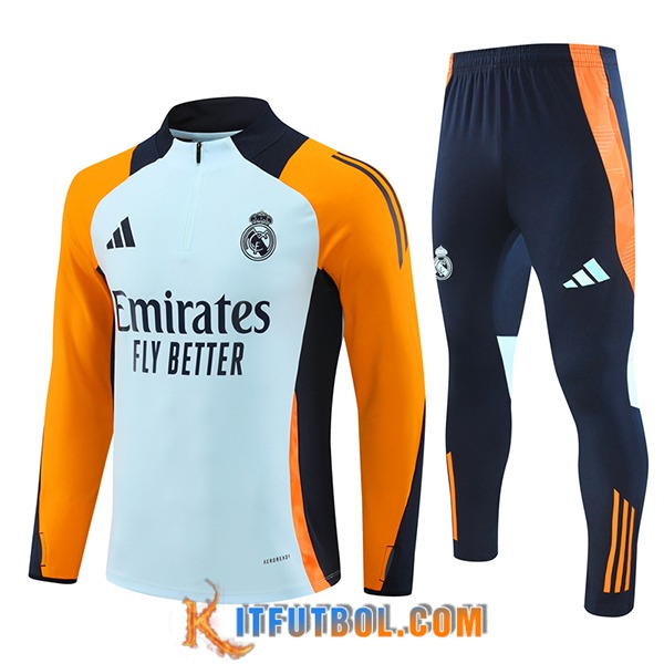 Chandal Equipos De Futbol Real Madrid Azul/Negro/Naranja 2024/2025