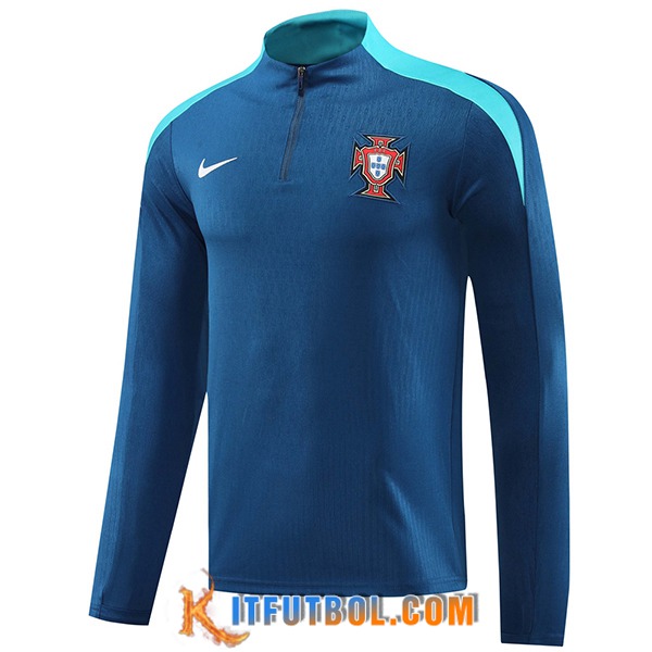 Sudadera De Entrenamiento Portugal azul real 2024/2025