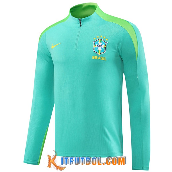 Sudadera De Entrenamiento Brasil Verde 2024/2025