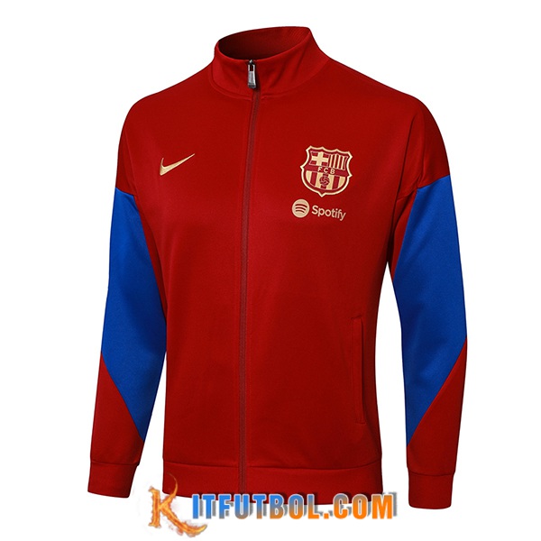 Chaquetas Futbol FC Barcelona Rojo/Azul 2024/2025 -02