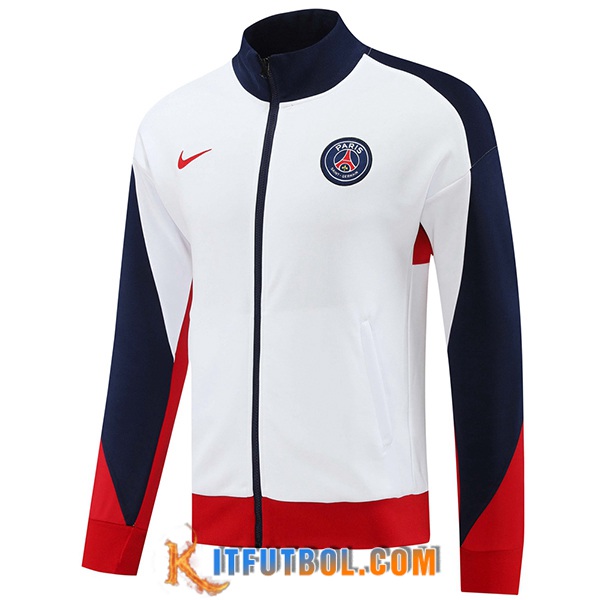 Chaquetas Futbol PSG Blanco/Azul/Rojo 2024/2025
