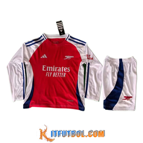Camisetas De Futbol Arsenal Ninos Primera Manga Largas 2024/2025