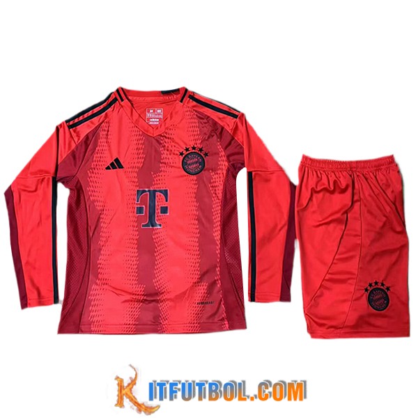 Camisetas De Futbol Bayern Munich Ninos Primera Manga Largas 2024/2025