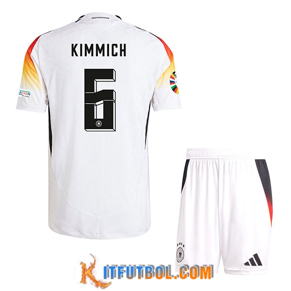 Camisetas De Futbol Alemania (KIMMICH #6) Ninos Primera UEFA Euro 2024