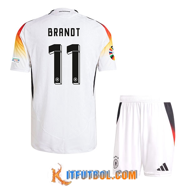 Camisetas De Futbol Alemania (BRANDT #11) Ninos Primera UEFA Euro 2024