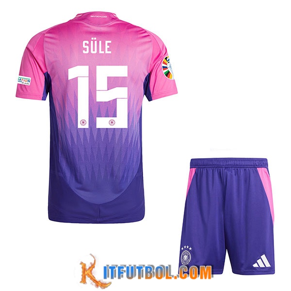 Camisetas De Futbol Alemania (SULE #15) Ninos Segunda UEFA Euro 2024