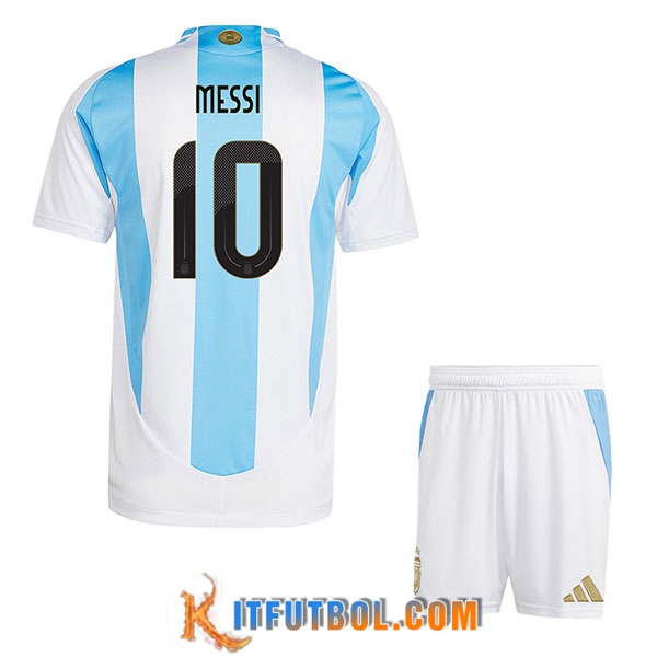 Camiseta Equipo Nacional Argentina (MESSI #10) Ninos 2024/2025 Primera