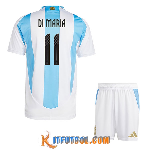 Camiseta Equipo Nacional Argentina (DI MARIA #11) Ninos 2024/2025 Primera