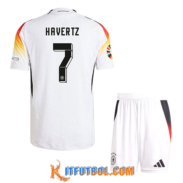 Camiseta Equipo Nacional Alemania (HAVerdeZ #7) Ninos 2024/2025 Primera