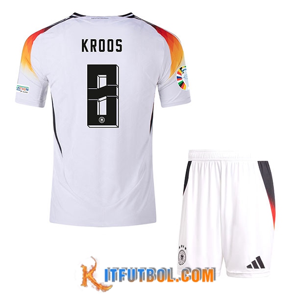 Camiseta Equipo Nacional Alemania (KROOS #8) Ninos 2024/2025 Primera