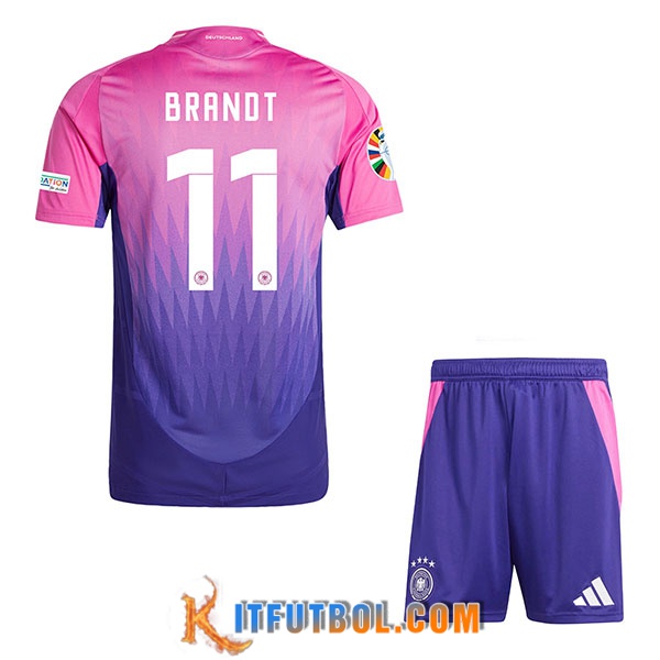 Camiseta Equipo Nacional Alemania (BRANDT #11) Ninos 2024/2025 Segunda