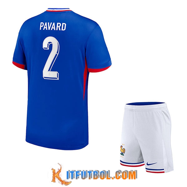 Camiseta Equipo Nacional Francia (PAVARD #2) Ninos 2024/2025 Primera
