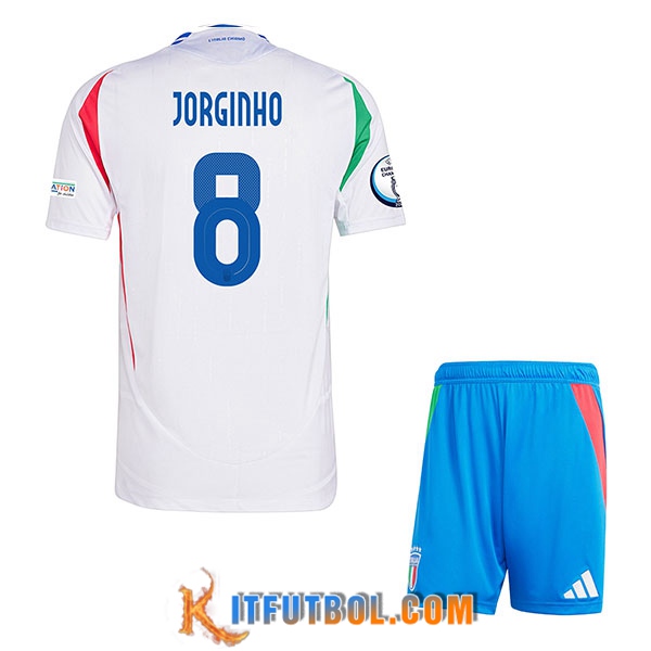 Camiseta Equipo Nacional Italia (CHIESA #14) Ninos 2024/2025 Segunda
