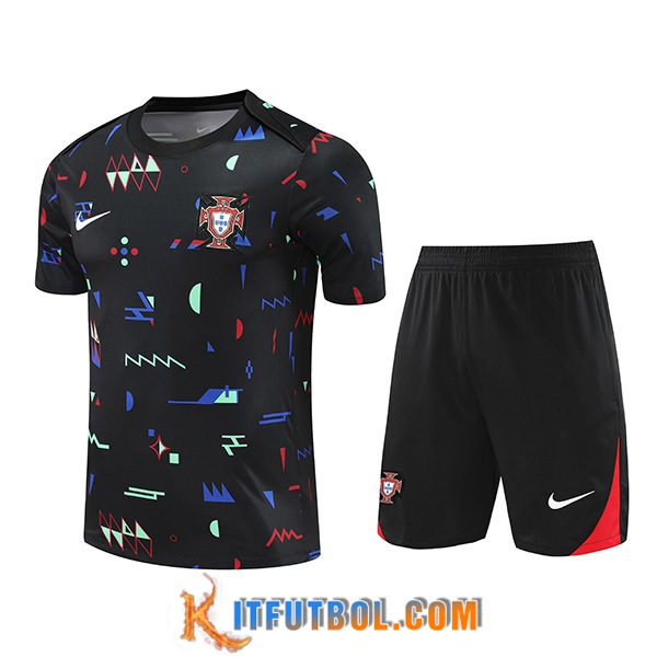 Camiseta Entrenamiento Portugal Negro 2024/2025