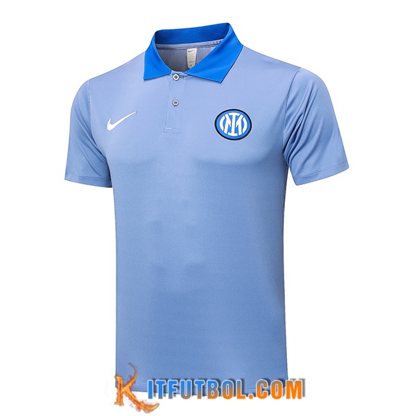Camiseta Polo Inter Milan Azul/Gris 2024/2025