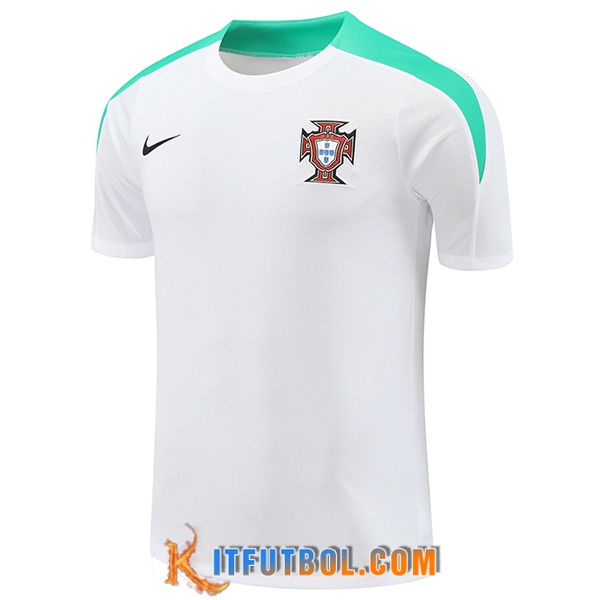 Camiseta Entrenamiento Portugal Blanco/Verde 2024/2025