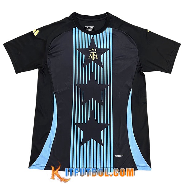 Camiseta Entrenamiento Argentina Negro/Azul 2024/2025