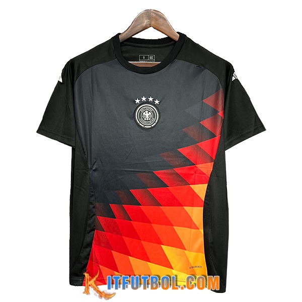 Camiseta Entrenamiento Alemania Negro/Rojo/Amarillo 2024/2025