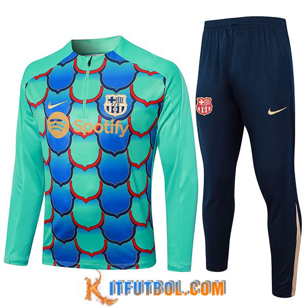 Chandal Equipos De Futbol FC Barcelona Verde/Azul 2024/2025