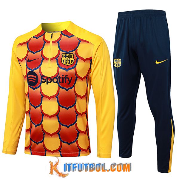 Chandal Equipos De Futbol FC Barcelona Amarillo/Rojo 2024/2025
