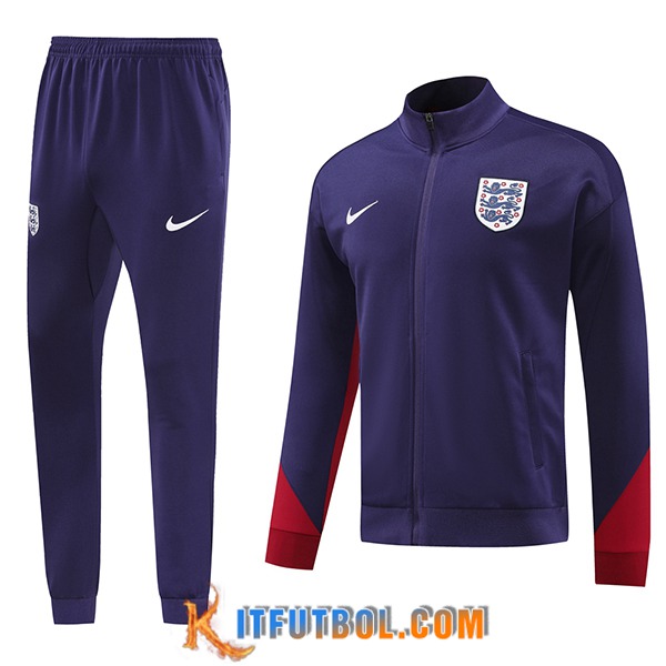 Chandal Equipos De Futbol Chaquetas Inglaterra Violeta/Rojo 2024/2025