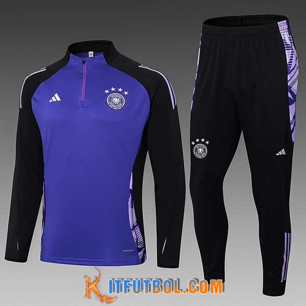 Chandal Equipos De Futbol Alemania Ninos Violeta/Negro 2024/2025 -02