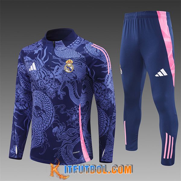 Chandal Equipos De Futbol Real Madrid Ninos Violeta/Rosa 2024/2025