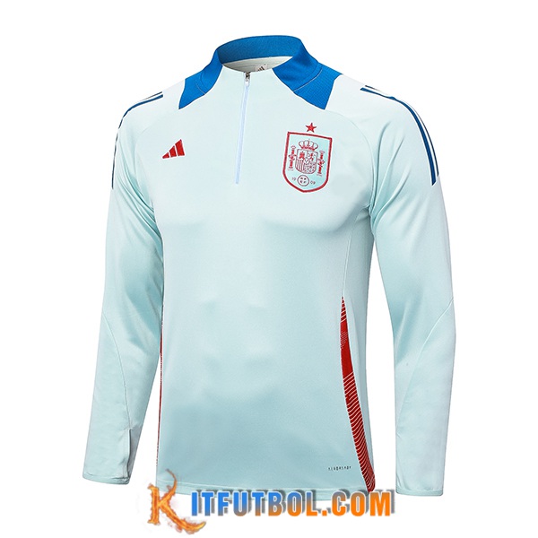 Sudadera De Entrenamiento España Azul Claro 2024/2025