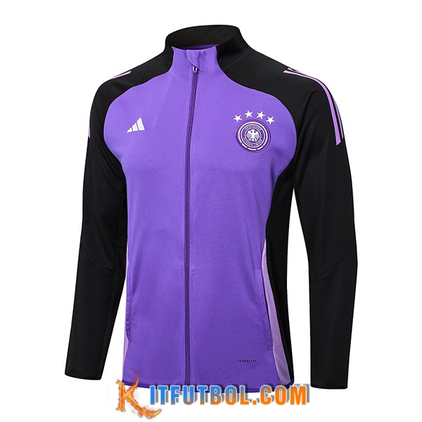 Chaquetas Futbol Alemania Negro/Violeta 2024/2025 -02
