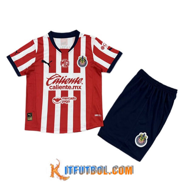 Camisetas De Futbol Chivas Ninos Primera 2024/2025