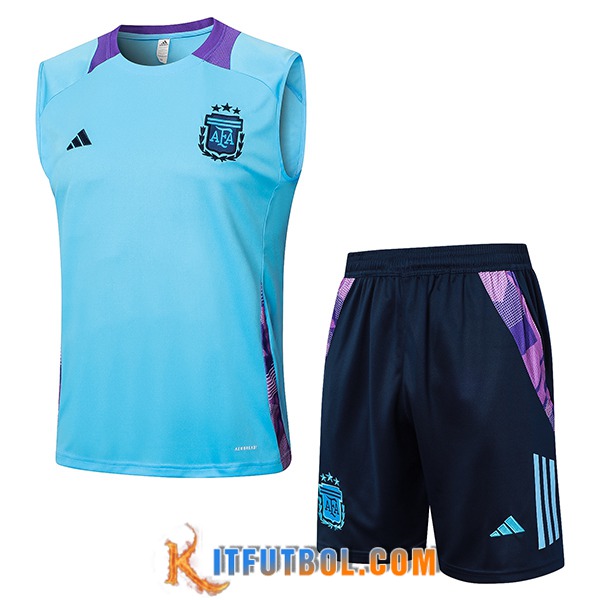 Camiseta Entrenamiento sin mangas Argentina Azul/Violeta 2024/2025