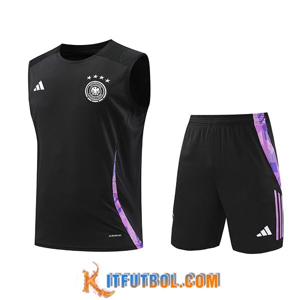 Camiseta Entrenamiento sin mangas Alemania Negro/Violeta 2024/2025