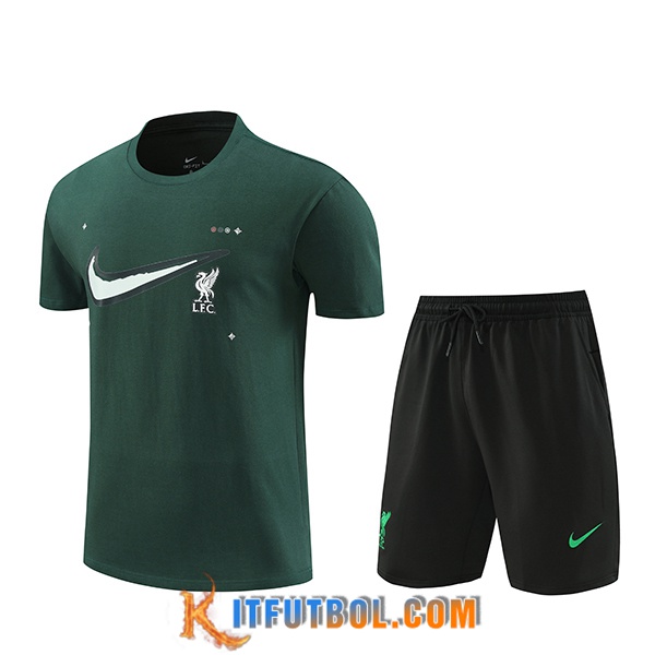 Camiseta Entrenamiento FC Liverpool Verde 2024/2025 -02