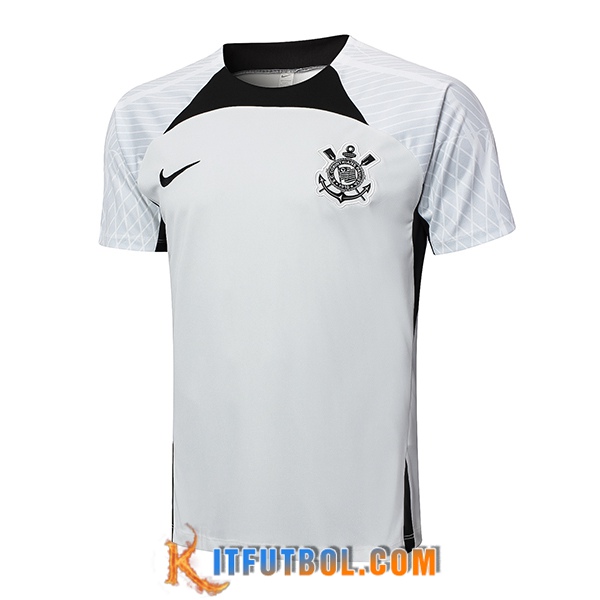 Camiseta Entrenamiento Corinthians Gris/Negro 2024/2025