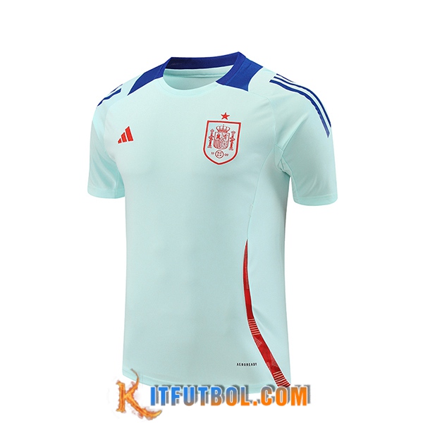 Camiseta Entrenamiento España Azul Claro 2024/2025 -02