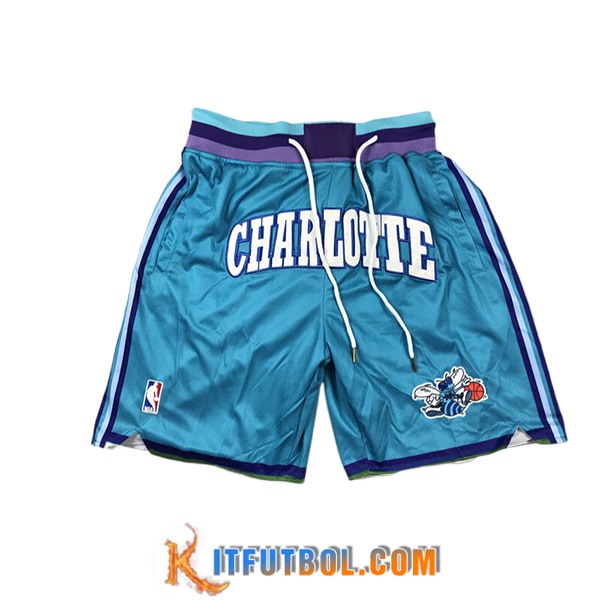 Cortos NBA Charlotte Hornets 2024/25 Azul Claro