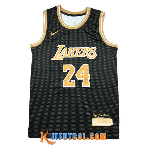 Camisetas NBA Los Angeles Lakers (BRYANT #24) 2024/25 Negro/Amarillo