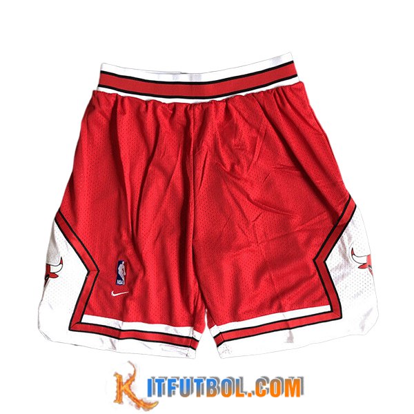 Cortos NBA Chicago Bulls 2024/25 Rojo/Blanco -03