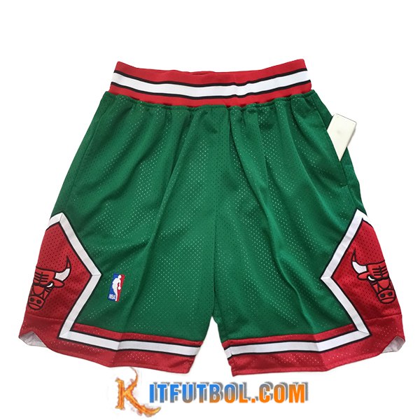 Cortos NBA Chicago Bulls 2024/25 Verde/Rojo