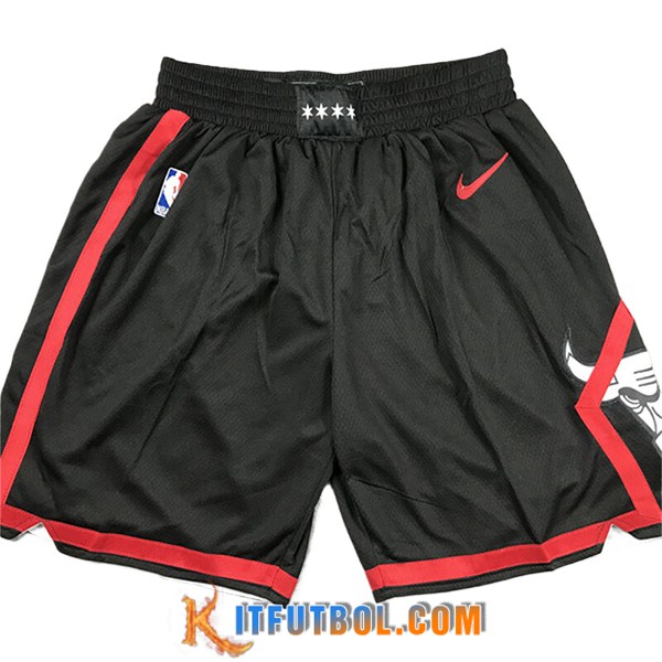 Cortos NBA Chicago Bulls 2024/25 Negro/Rojo -03