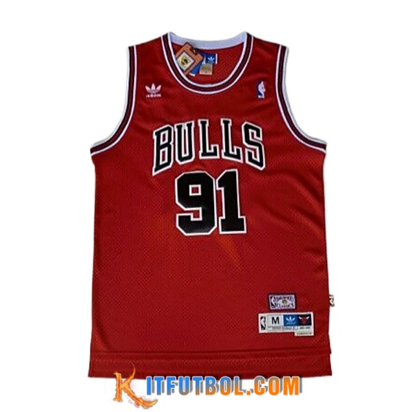 Camisetas NBA Chicago Bulls (RODMAN #91) 2024/25 Rojo