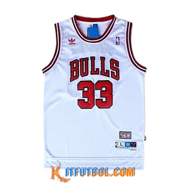 Camisetas NBA Chicago Bulls (PIPPEN #33) 2024/25 Blanco/Rojo