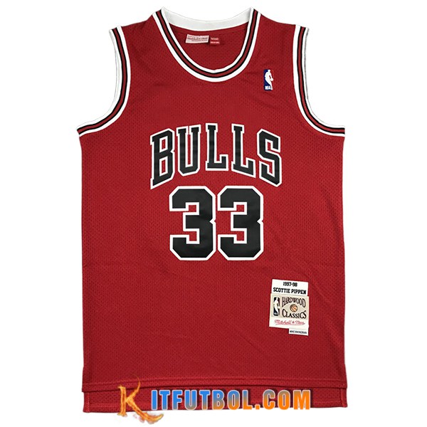 Camisetas NBA Chicago Bulls (PIPPEN #33) 2024/25 Rojo/Negro