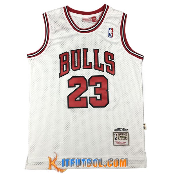 Camisetas NBA Chicago Bulls (JORDAN #23) 2024/25 Blanco/Rojo -02