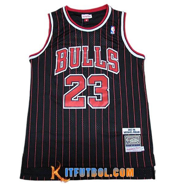 Camisetas NBA Chicago Bulls (JORDAN #23) 2024/25 Negro/Rojo -05