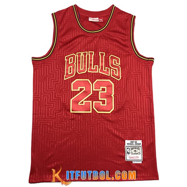 Camisetas NBA Chicago Bulls (JORDAN #23) 2024/25 Rojo/Amarillo