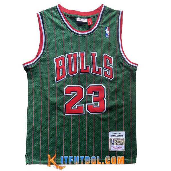 Camisetas NBA Chicago Bulls (JORDAN #23) 2024/25 Verde/Rojo